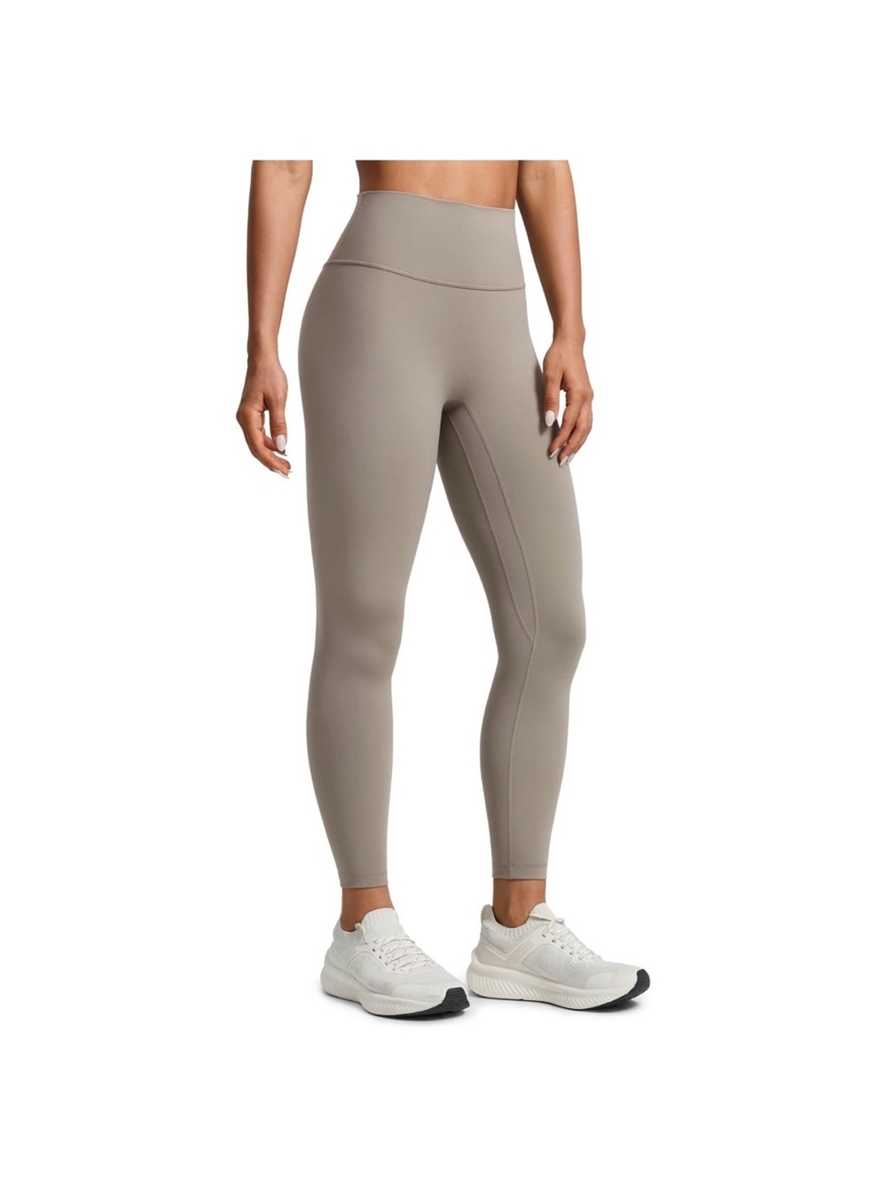 High-Waist Sculpting Leggings - Taupe